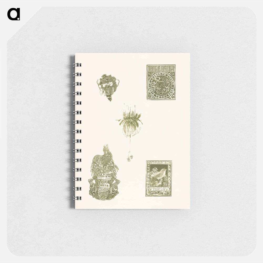 Vijf voorstellingen met florale motieven - テオ ヴァン ホイテマ Memo.