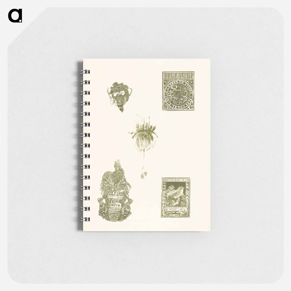 Vijf voorstellingen met florale motieven - テオ ヴァン ホイテマ Memo.