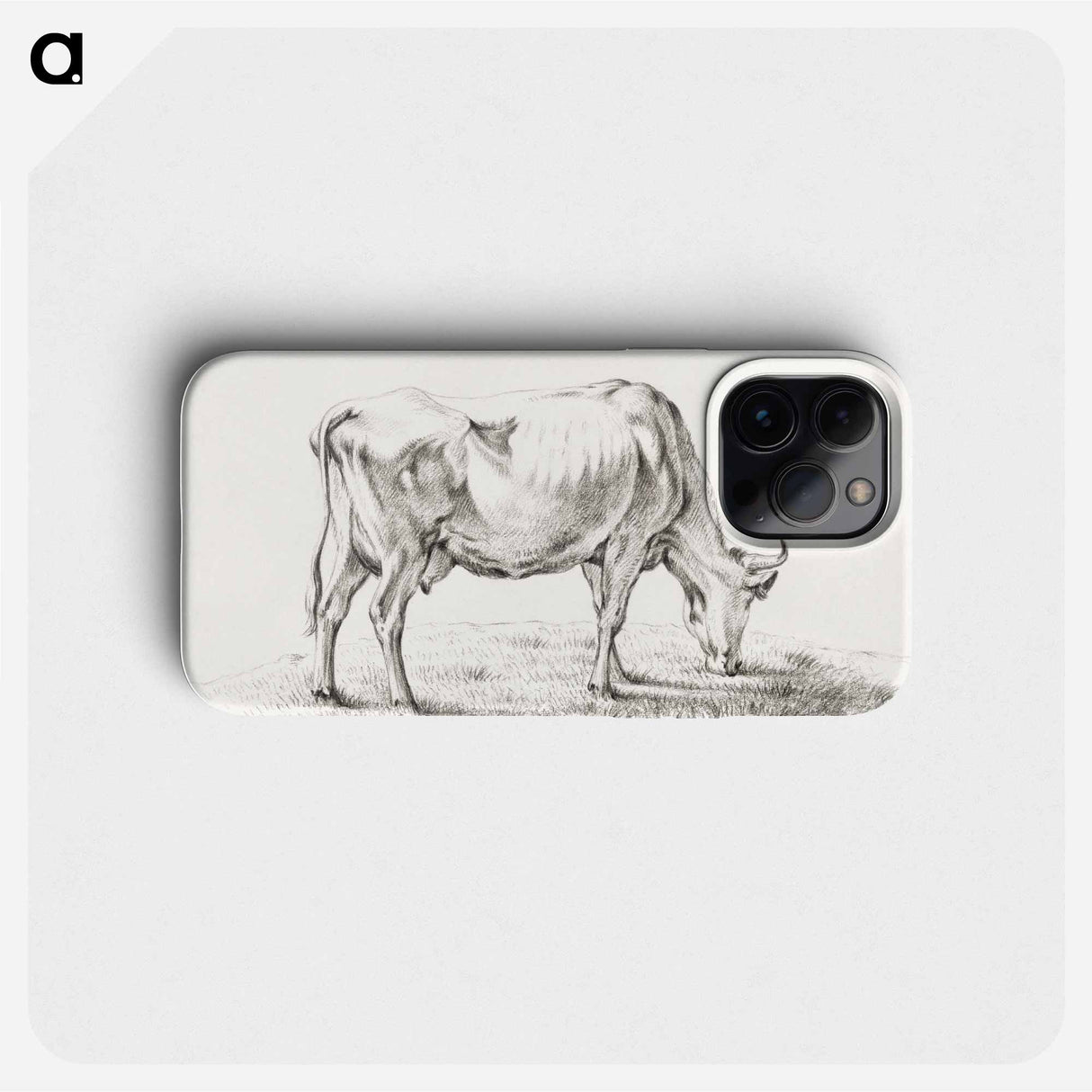 Grazing cow - Jean Bernard Phone Case.