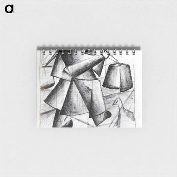 Sketch to the Portrait of a Builder - カジミール マレーヴィチ Memo.