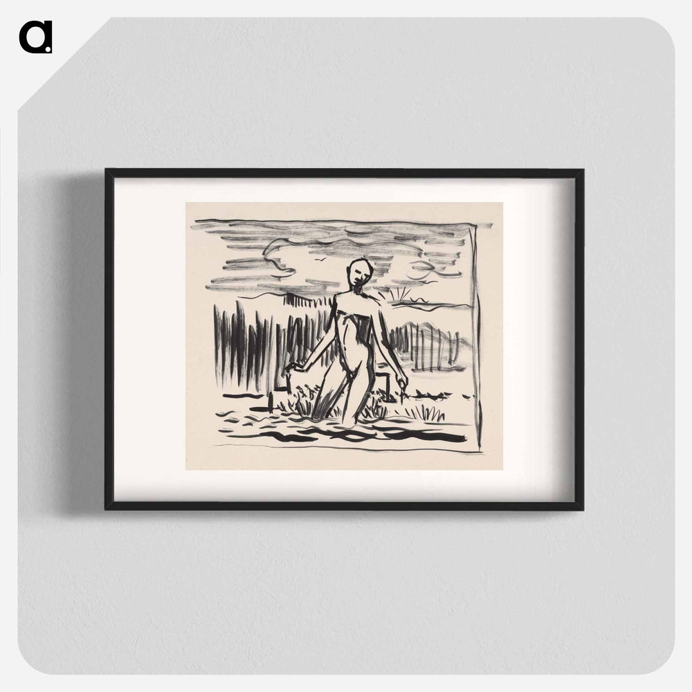 Bathing figure - アーノルド ピーター ワイズ クビンチャン Poster.