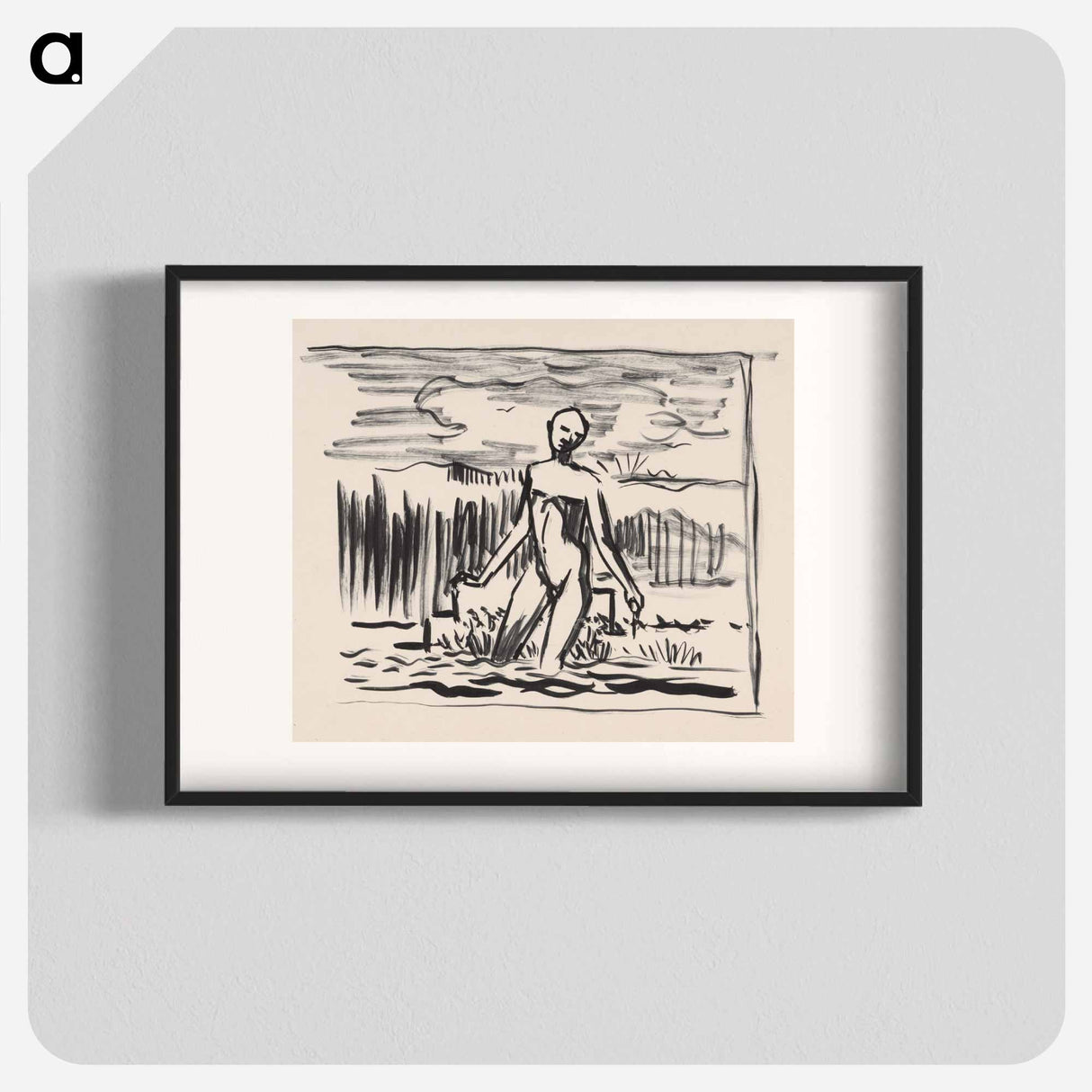 Bathing figure - アーノルド ピーター ワイズ クビンチャン Poster.