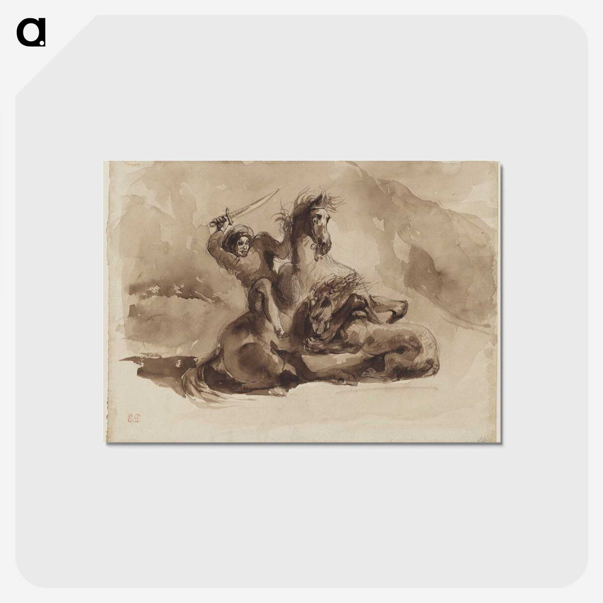 4-3_Eugene-Delacroix_postcard