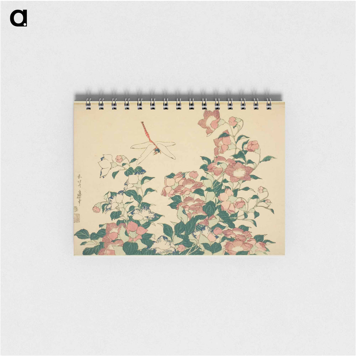 Hokusai's dragonfly and bellflower - 葛飾 北斎 Memo.