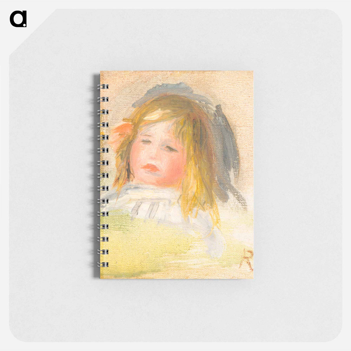 Child with Blond Hair - ピエール オーギュスト ルノワール Memo.