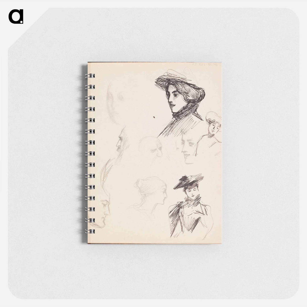 アートメモ帳-(unknown) part of a sketchbook - アルバート エーデルフェルト Memo.