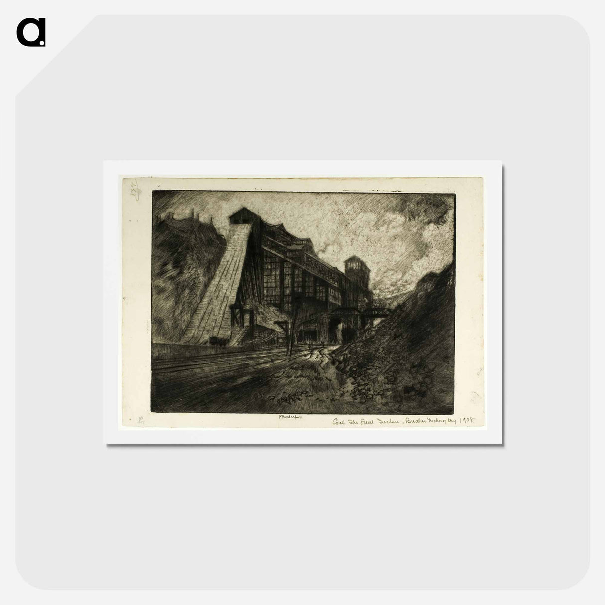 アートポストカード-Coal—The Great Incline, Breaker, Mahanoy City
- ジョセフ ペネル Postcard.