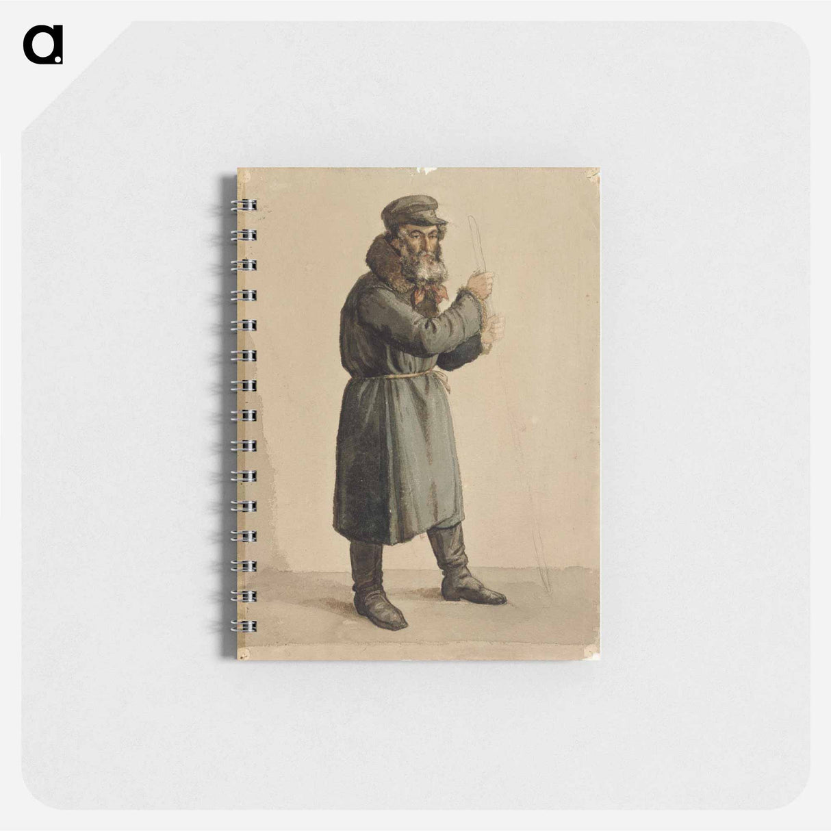 Venäläinen pitkässä kaftaanissa, malliharjoitelma - アルバート エーデルフェルト Memo.