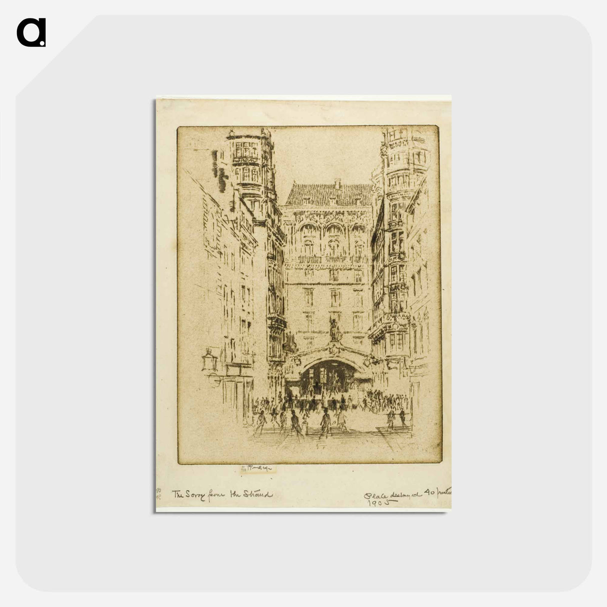 Entrance to the Savoy Hotel
- ジョセフ ペネル Postcard.