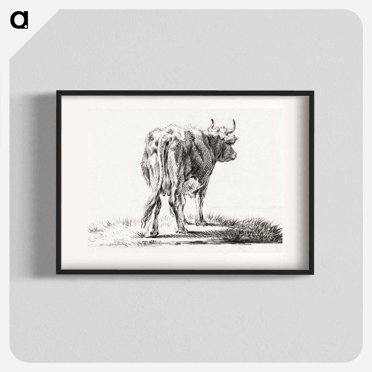 Standing cow - Jean Bernard Poster.