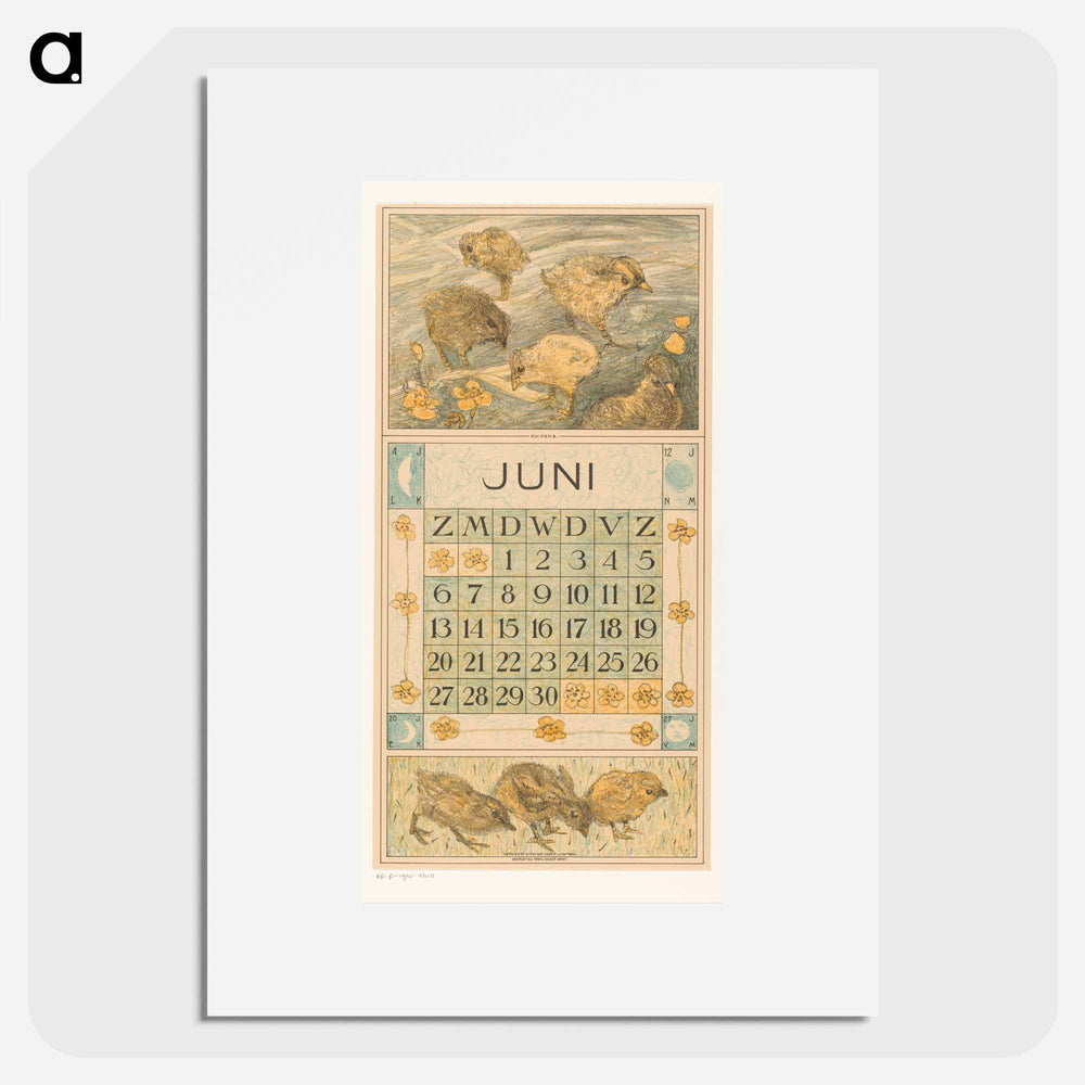 Calendar day with the children - Theo van Hoytema Poster.