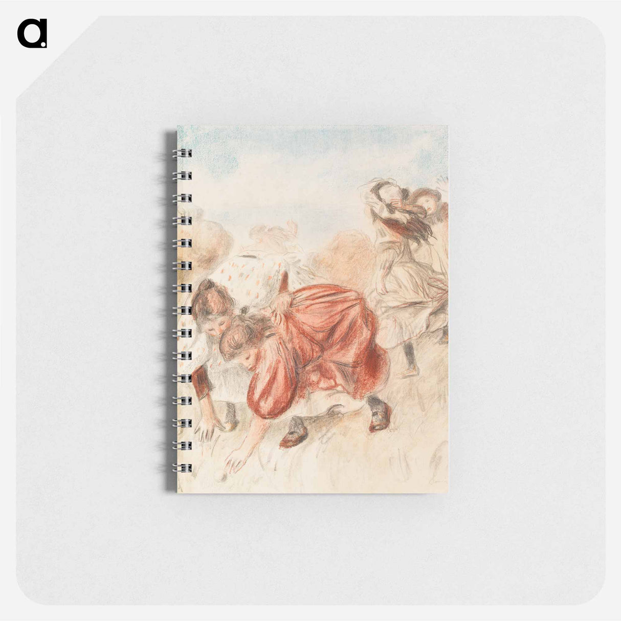 Children Playing Ball - ピエール オーギュスト ルノワール Memo.