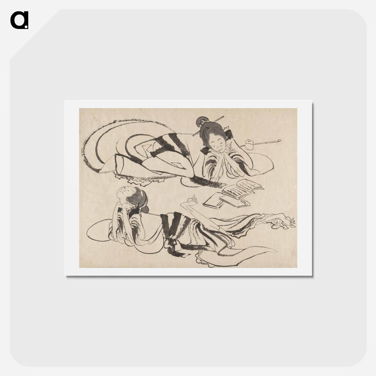 アートポストカード-Hokusai's Album of Sketches - 葛飾 北斎 Postcard.