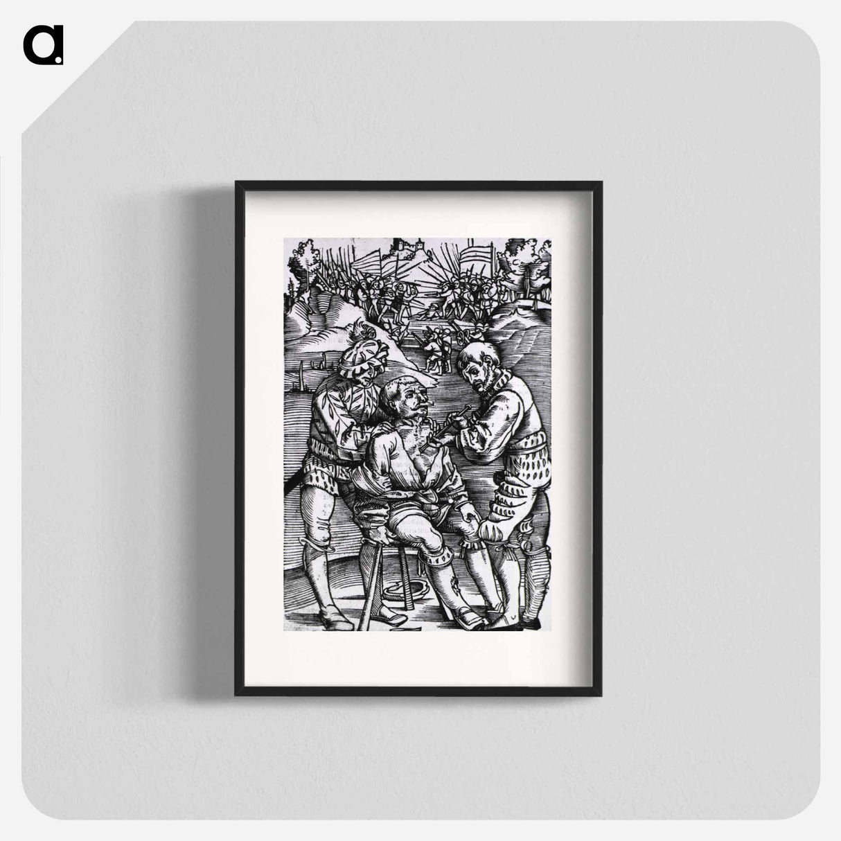 アートポスター-Military Surgeon Treating a Battle Wound
- 国立医学図書館 Poster.
