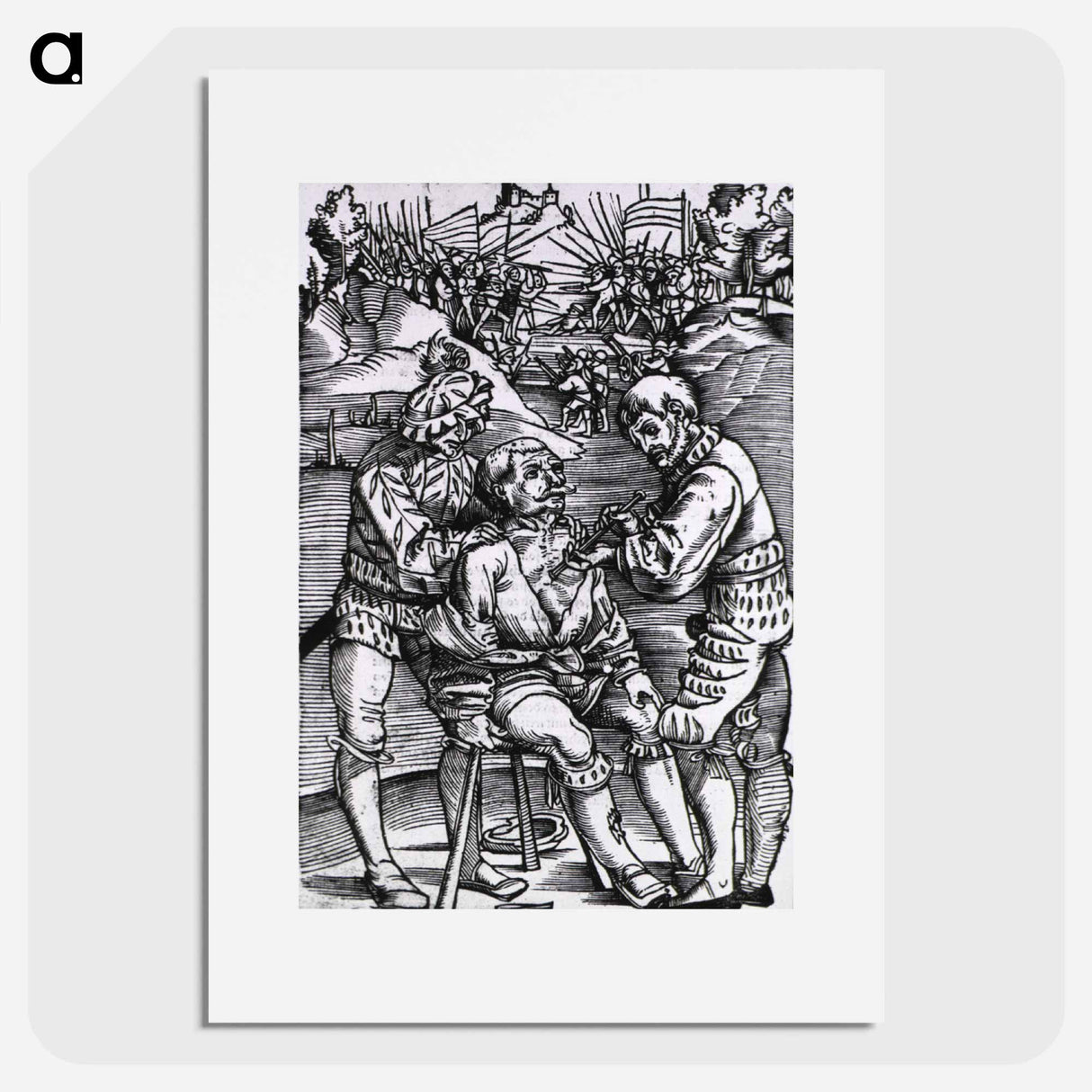 アートポスター-Military Surgeon Treating a Battle Wound
- 国立医学図書館 Poster.