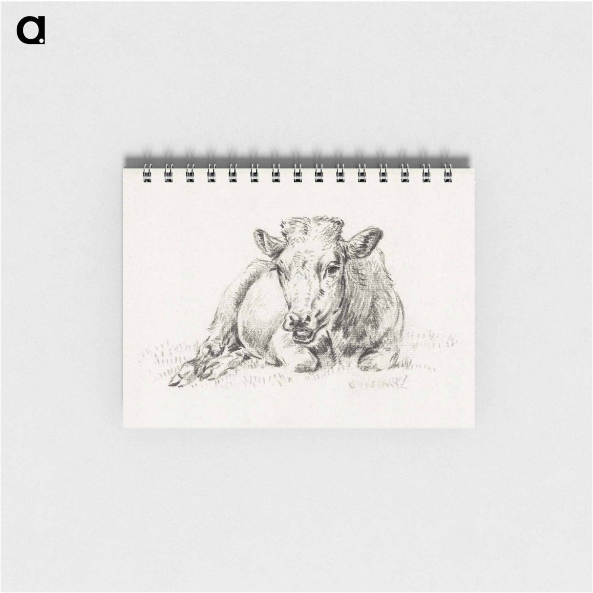 Lying cow Jean Bernard, after Adriaen van de Velde - ジャン ベルナール Memo.