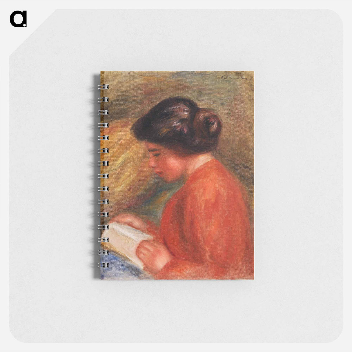 Young Woman Reading - ピエール オーギュスト ルノワール Memo.