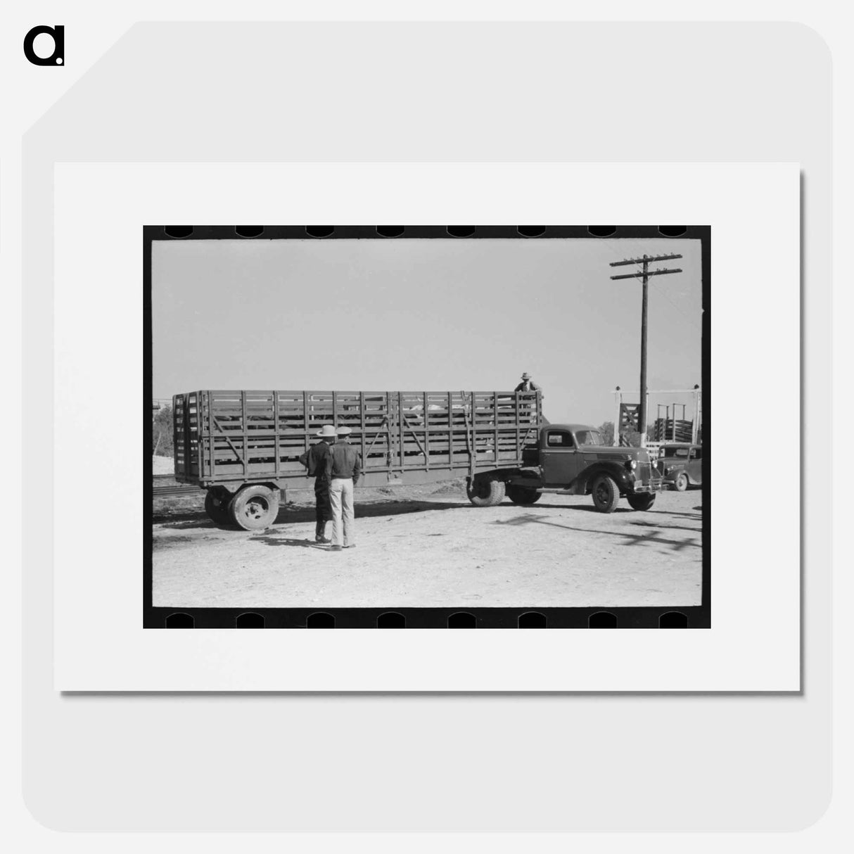 アートポスター-Cattle Truck, San Angelo
- ラッセル リー Poster.