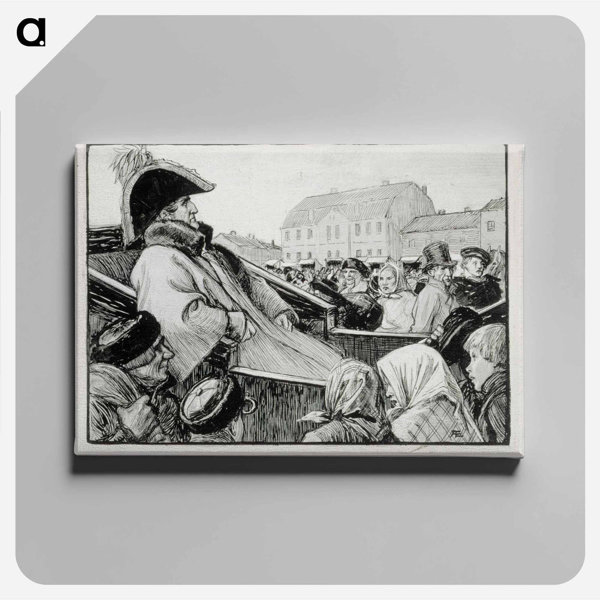 The general from the poem the ensign’s reminiscences of the fair - アルバート エーデルフェルト Canvas.