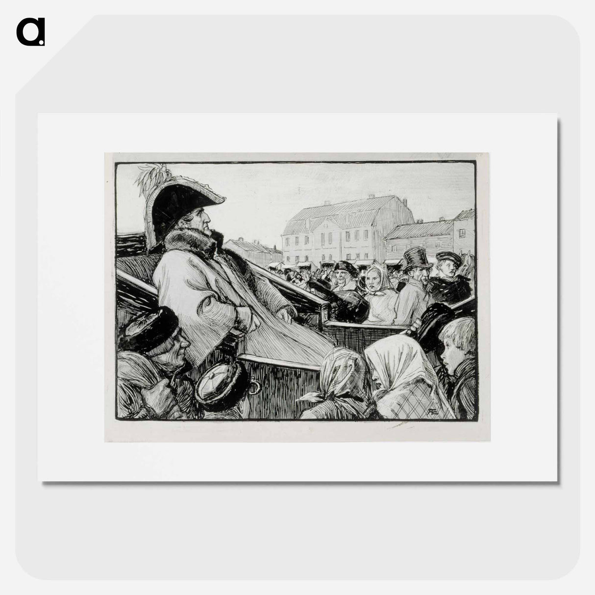 The general from the poem the ensign’s reminiscences of the fair - アルバート エーデルフェルト Poster.