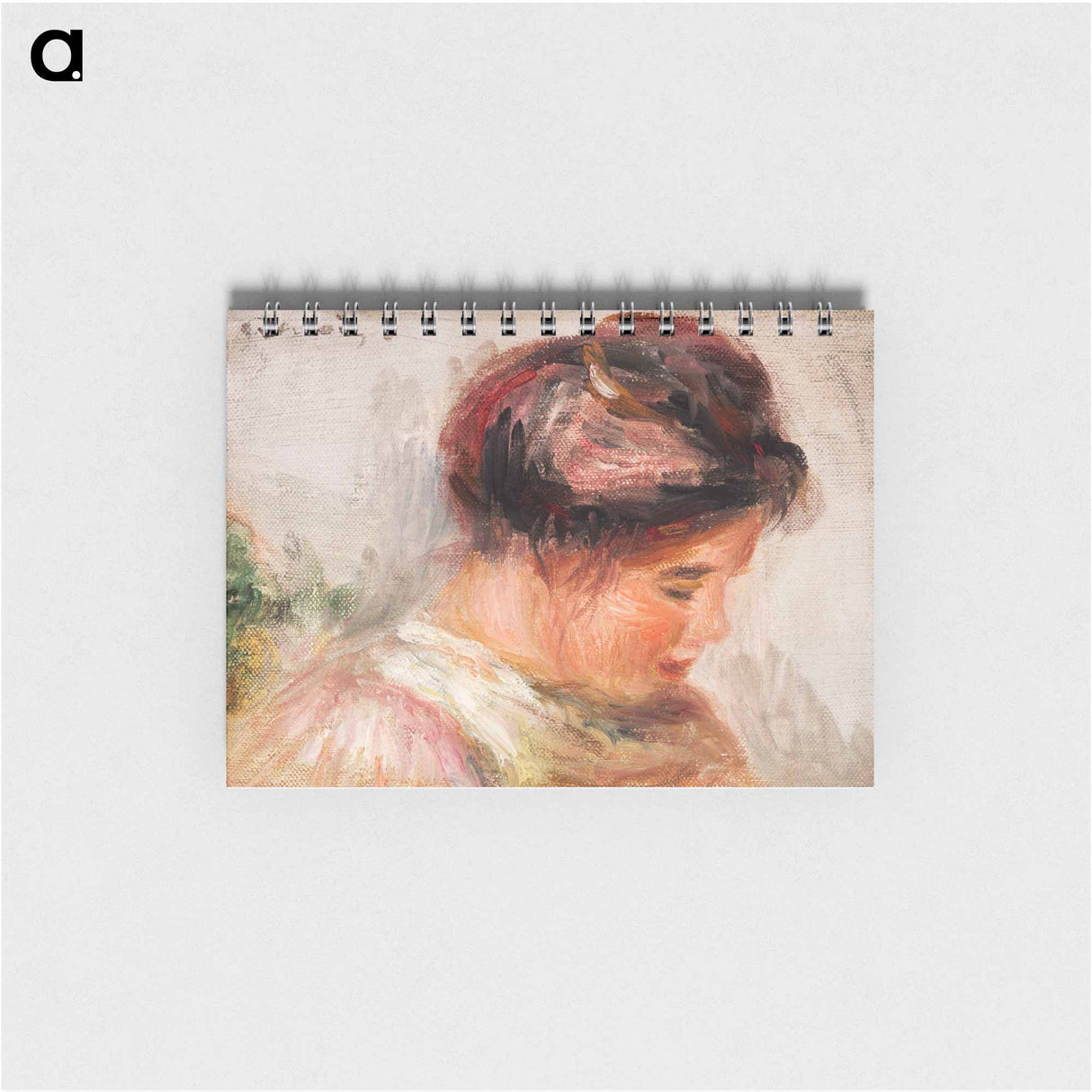 Head of Young Girl (Tête de jeune fille) - ピエール オーギュスト ルノワール Memo.