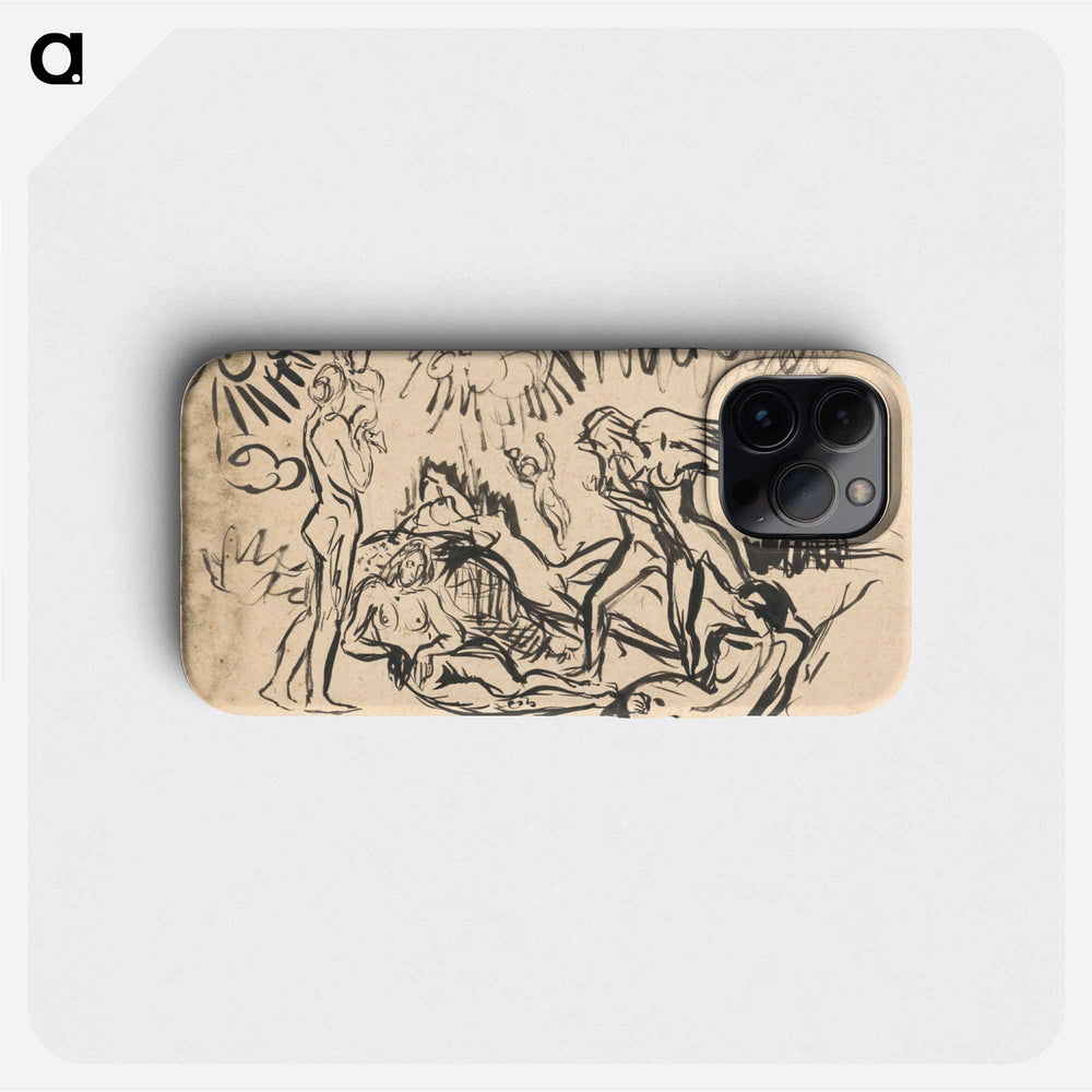 Composition sketch - アーノルド ピーター ワイズ クビンチャン Phone Case.