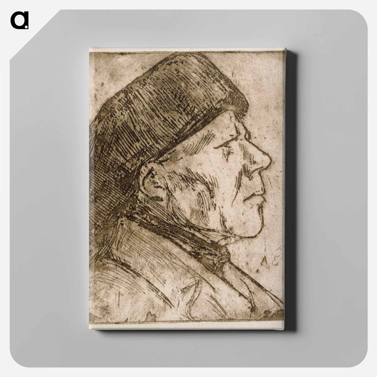 Suomalainen talonpoika - アルバート エーデルフェルト Canvas.