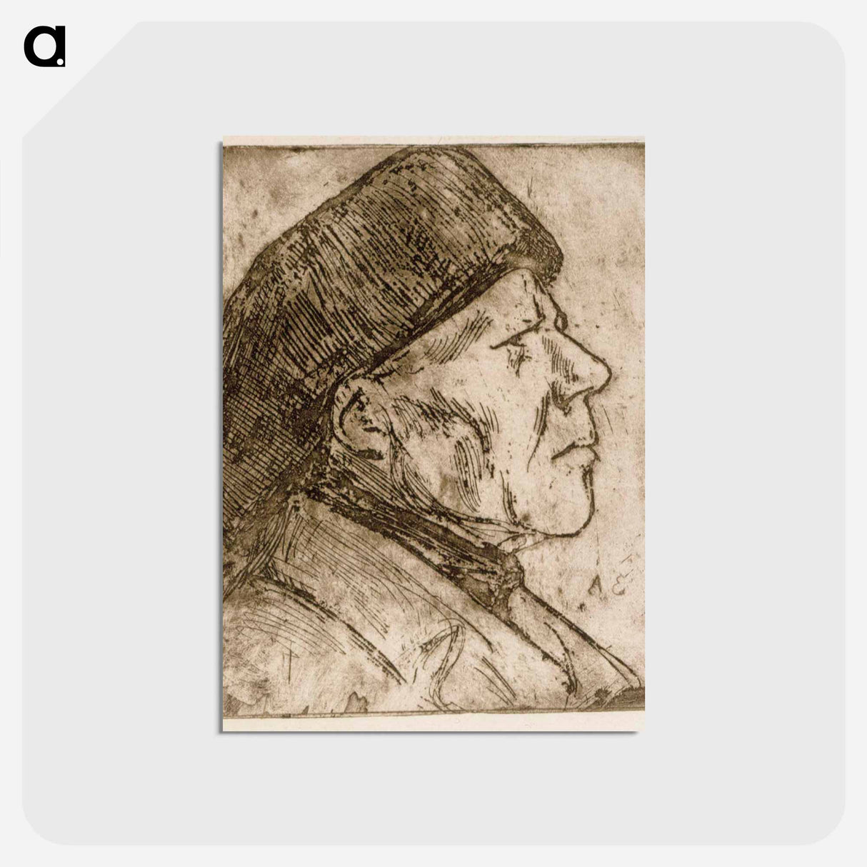 Suomalainen talonpoika - アルバート エーデルフェルト Postcard.