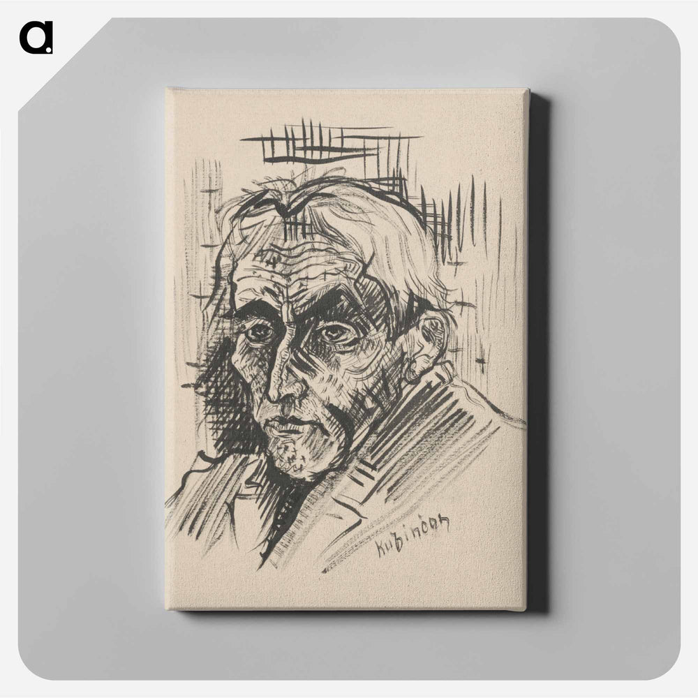 Head of a man - アーノルド ピーター ワイズ クビンチャン Canvas.