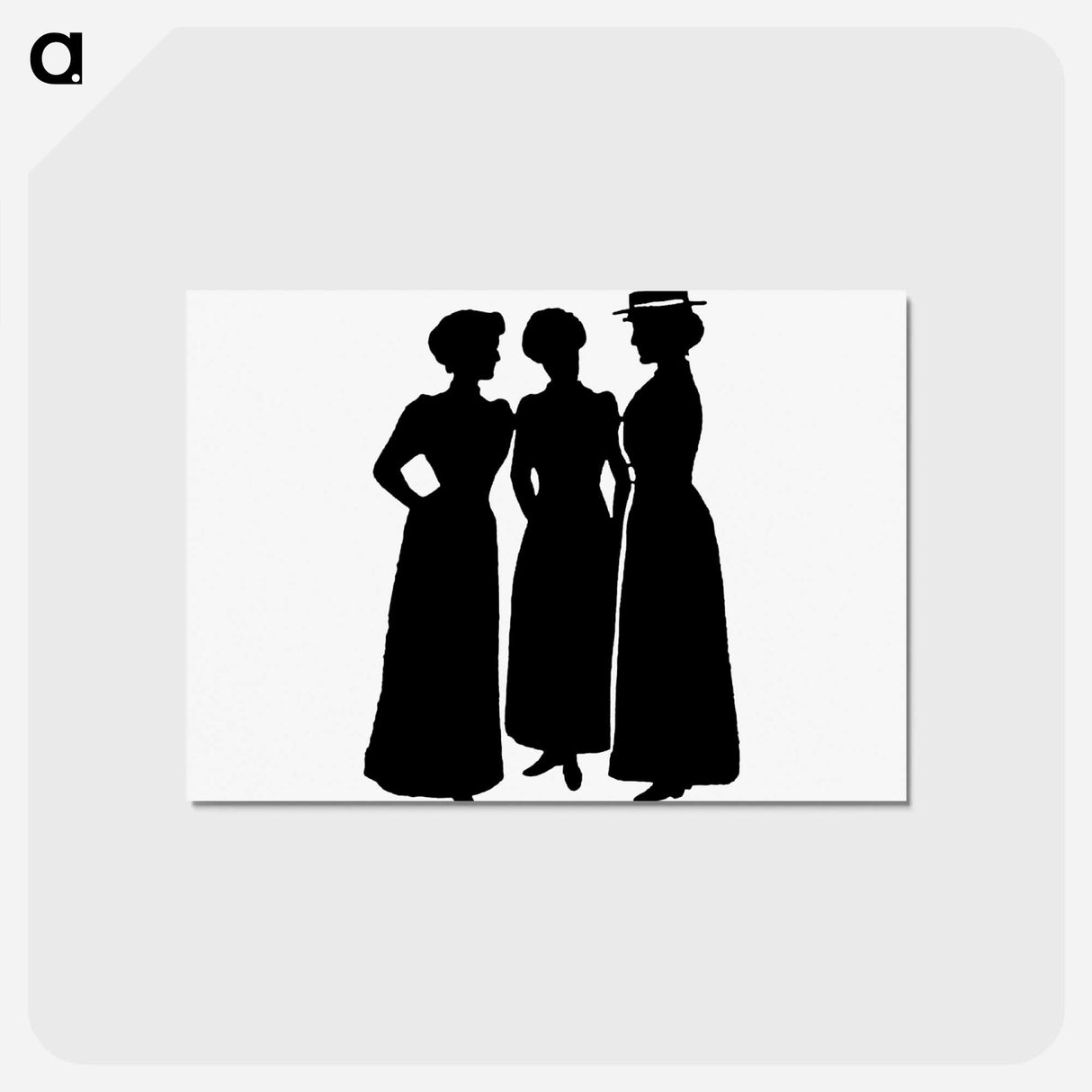 アートポストカード-Female Silhouettes from Michael's Crag
- 大英図書館 Postcard.
