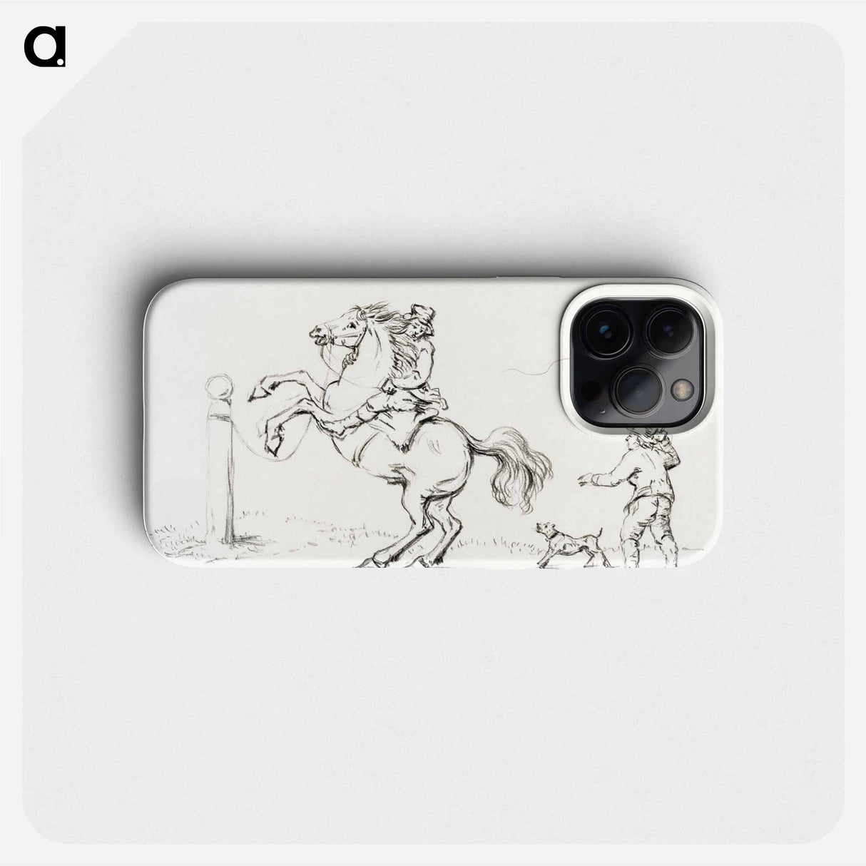 Taming a horse - ジャン ベルナール Phone Case.