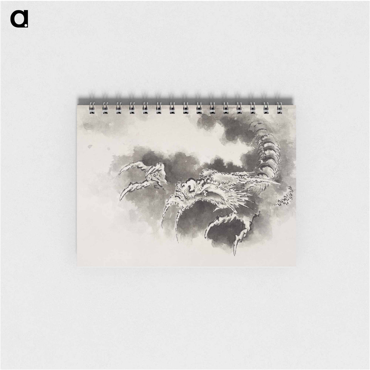 Dragon emerging from clouds - 葛飾 北斎 Memo.