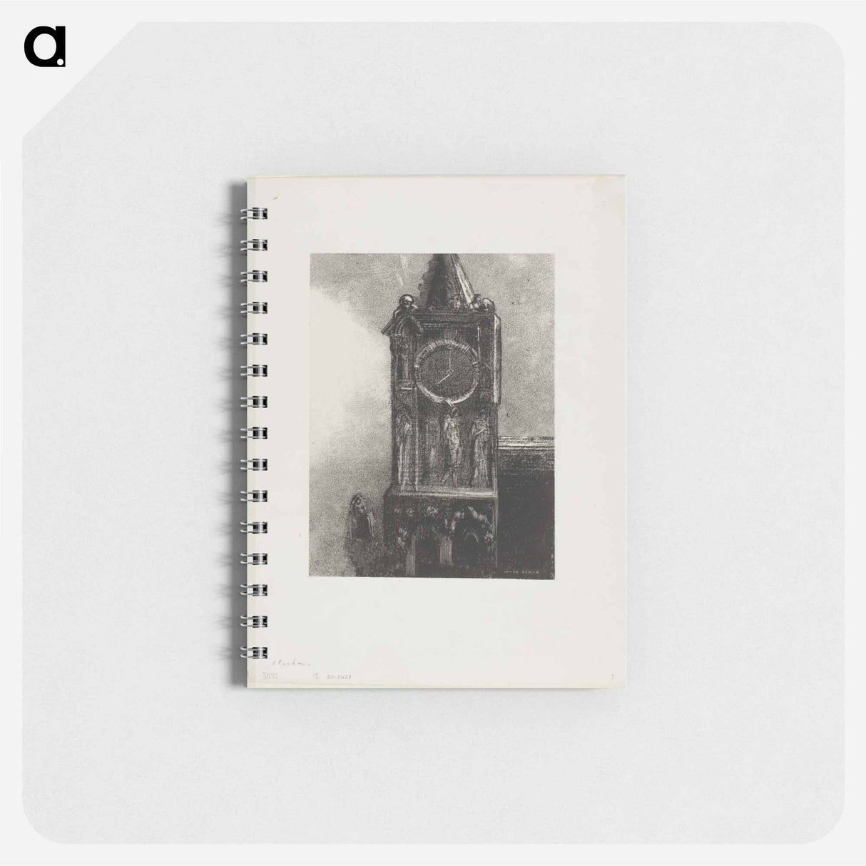 A Bell in the Tower Was Ringing the Hour - オディロン ルドン Memo.