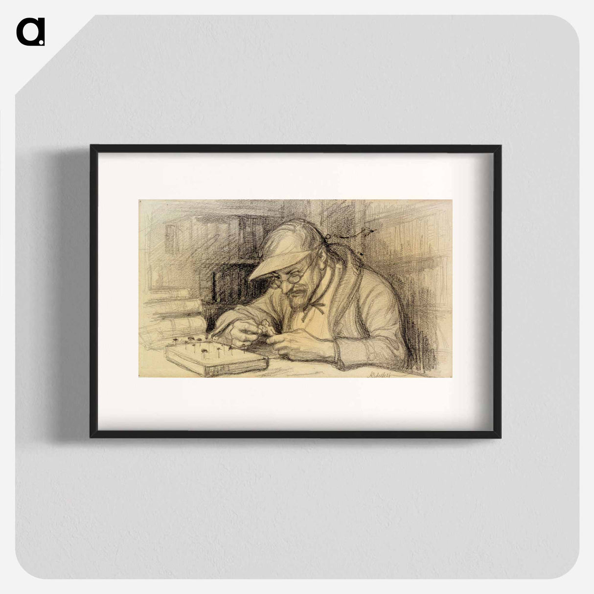 Illustration of the little genius - アルバート エーデルフェルト Poster.