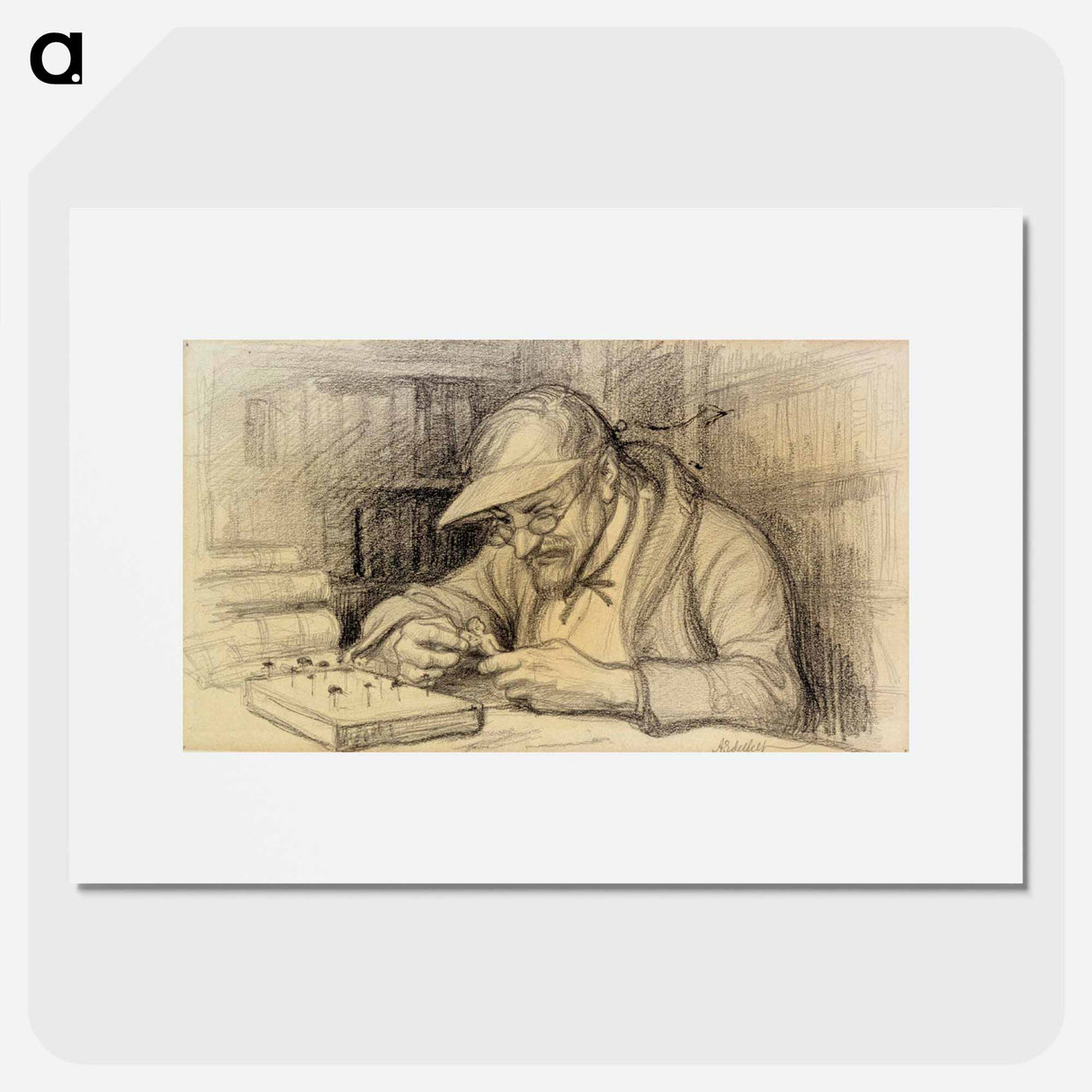 Illustration of the little genius - アルバート エーデルフェルト Poster.