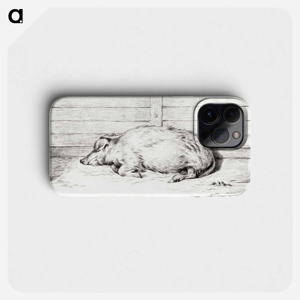 Lying pig - Jean Bernard Phone Case.