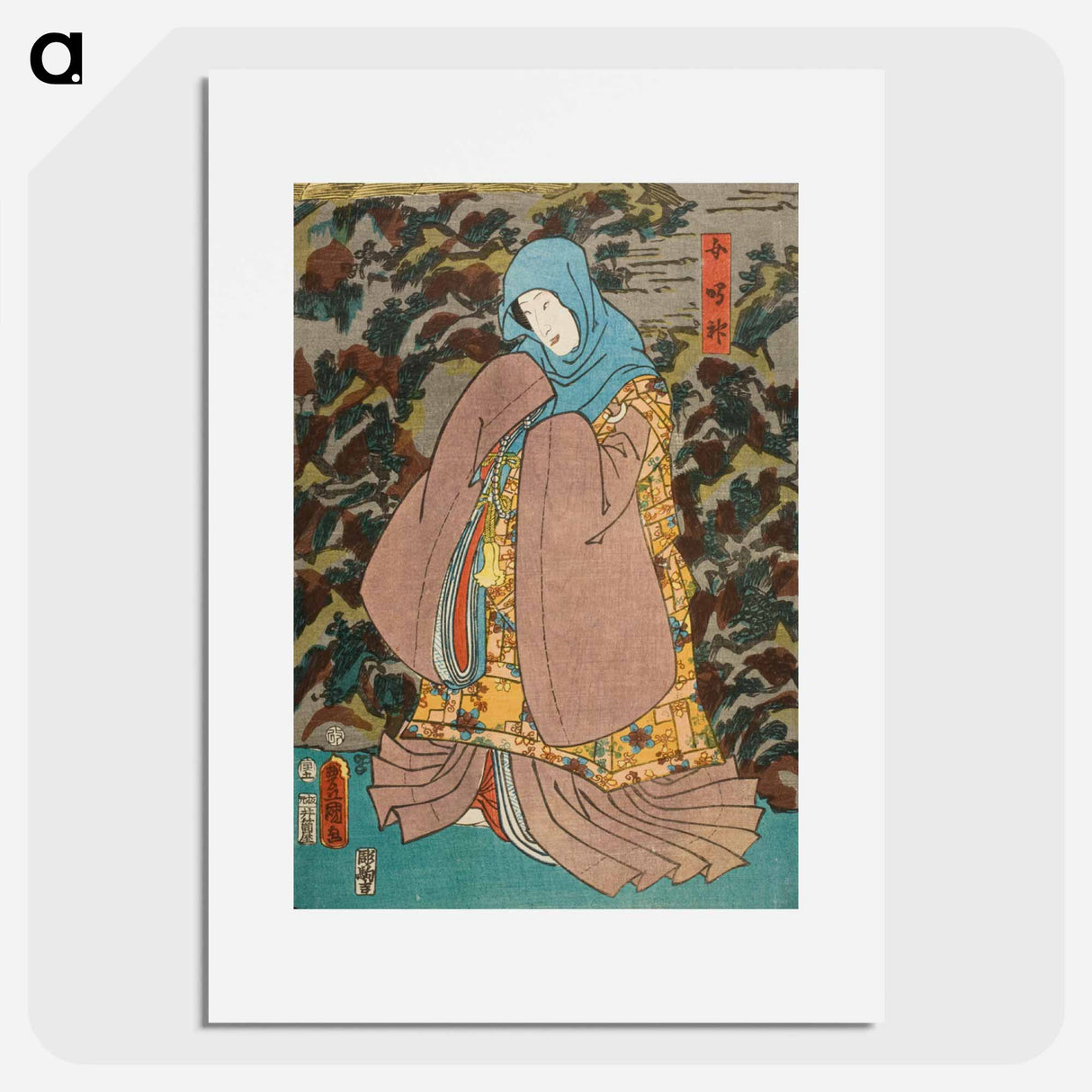 アートポスター-Actors in Kumo no Uwaki Onna Narukami
- 歌川 国貞 Poster.