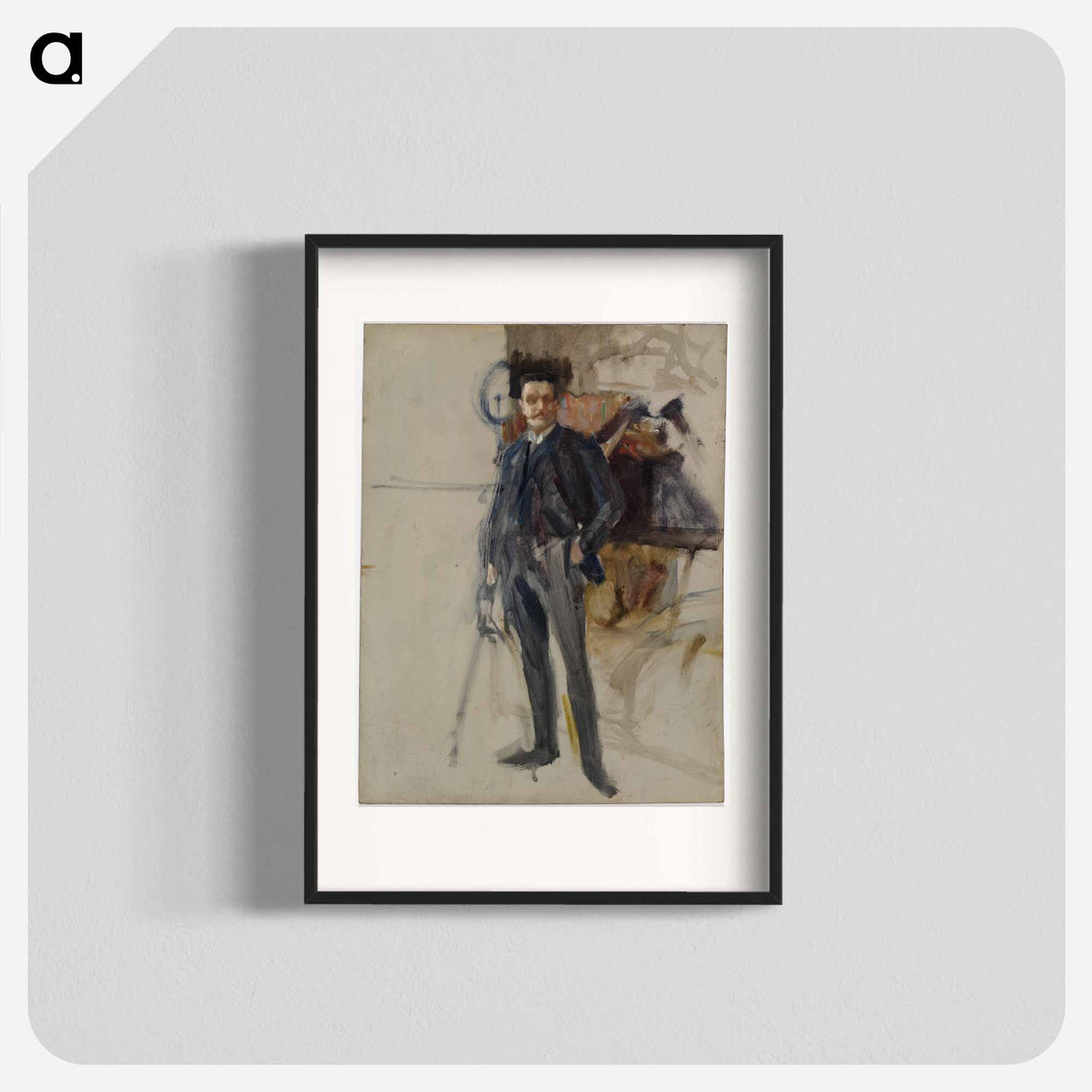 Unfinished self-portrait - アルバート エーデルフェルト Poster.