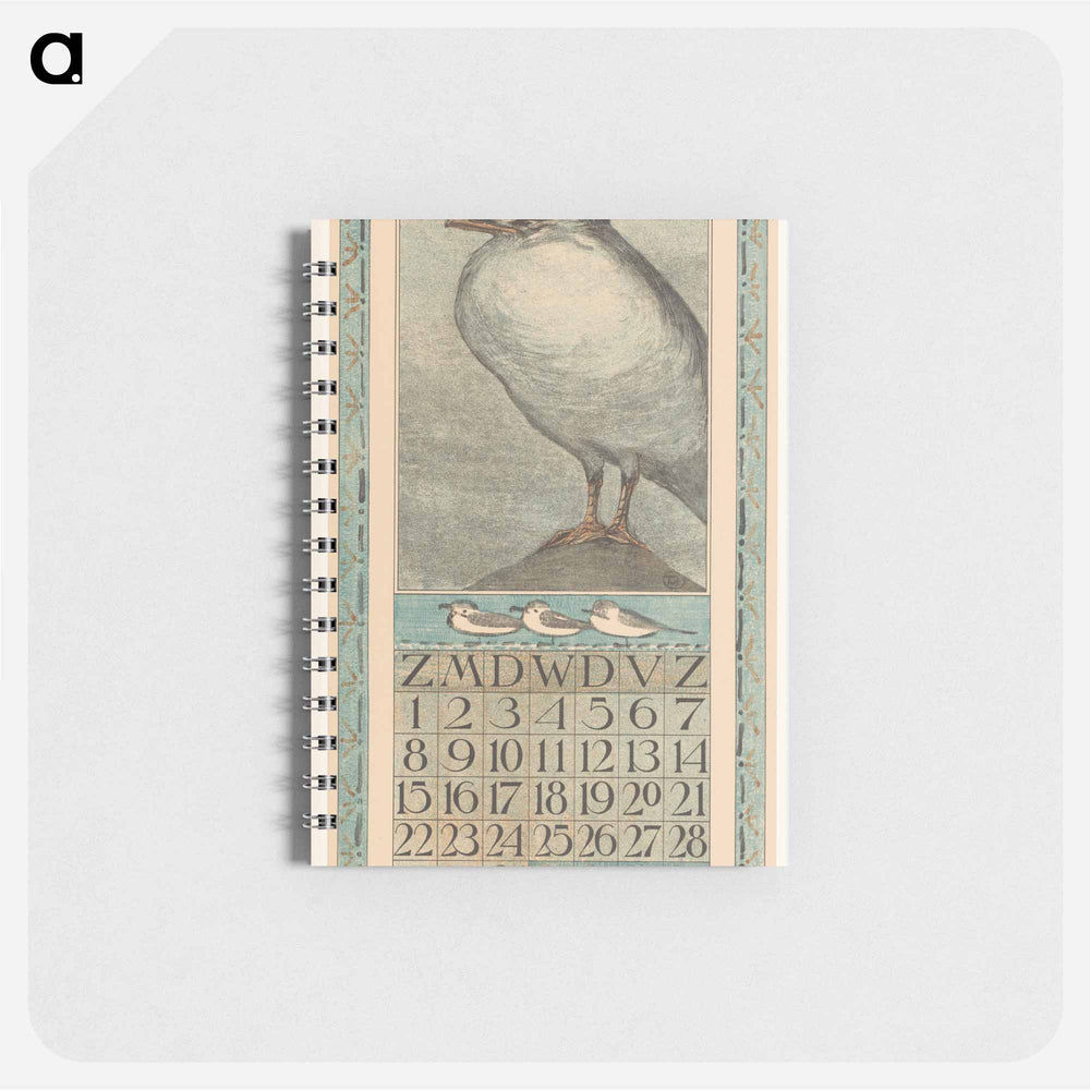 Kalenderblad april met wulp - テオ ヴァン ホイテマ Memo.