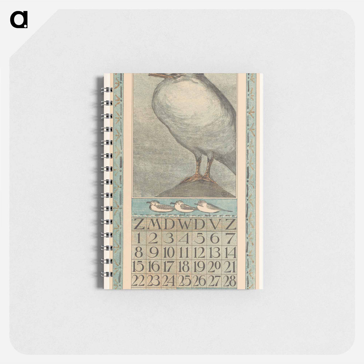 Kalenderblad april met wulp - テオ ヴァン ホイテマ Memo.