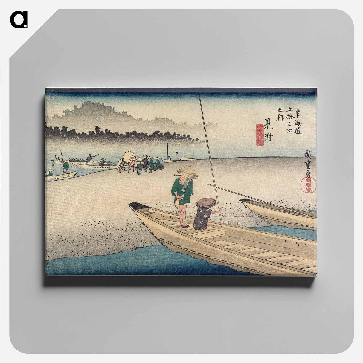 アートパネル-Mitsuke: Tenryū River View
- 歌川 広重 Canvas.