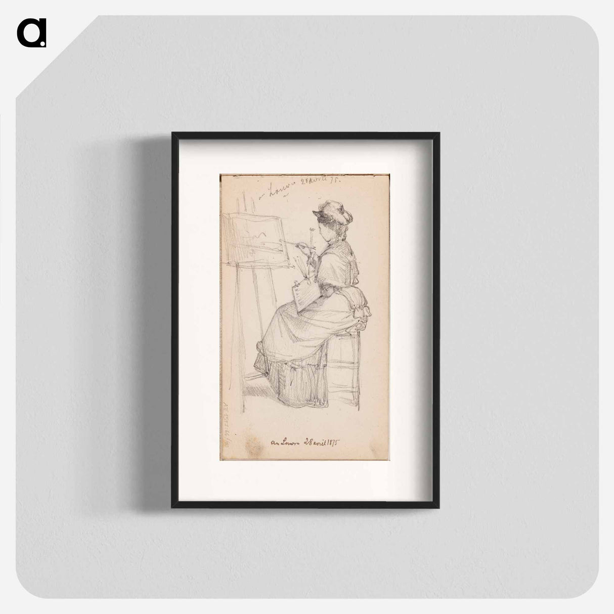 (unknown) part of a sketchbook - アルバート エーデルフェルト Poster.