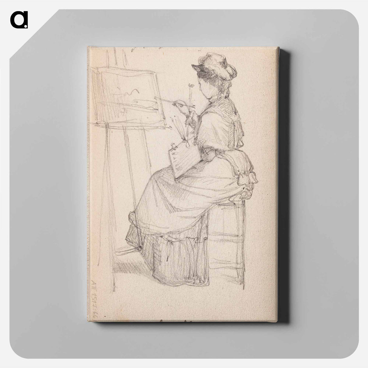 (unknown) part of a sketchbook - アルバート エーデルフェルト Canvas.