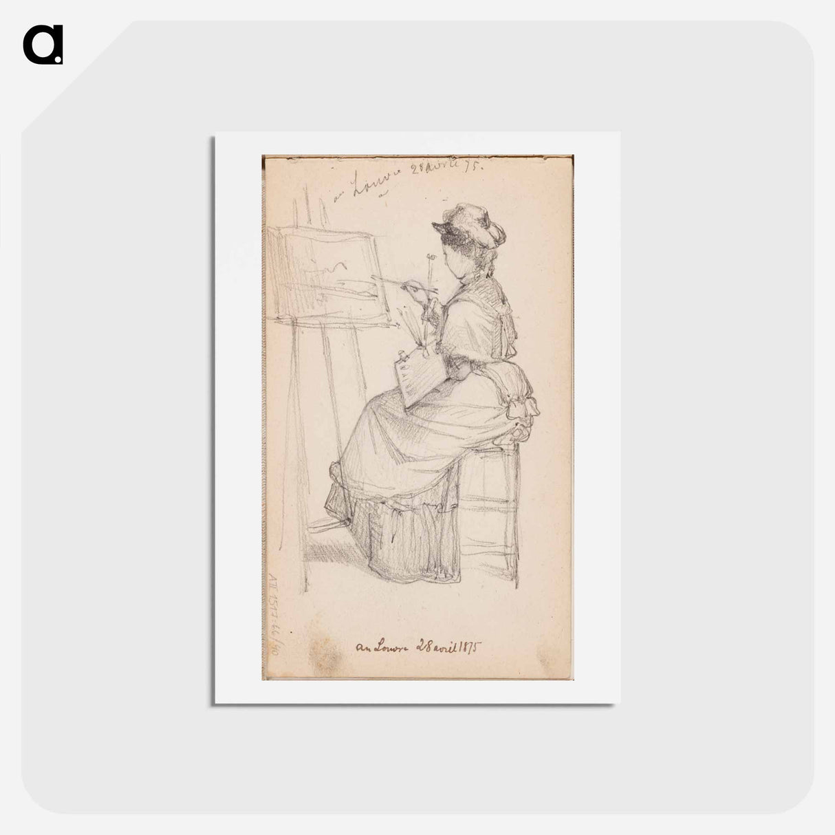 (unknown) part of a sketchbook - アルバート エーデルフェルト Postcard.