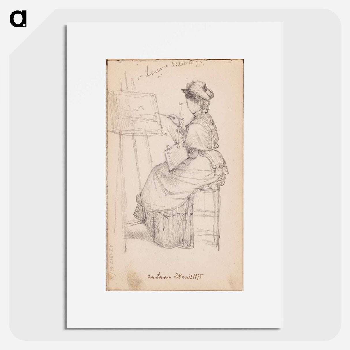 (unknown) part of a sketchbook - アルバート エーデルフェルト Poster.