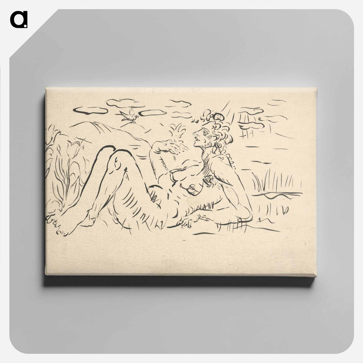 アートパネル-Allegory of spring - アーノルド ピーター ワイズ クビンチャン Canvas.
