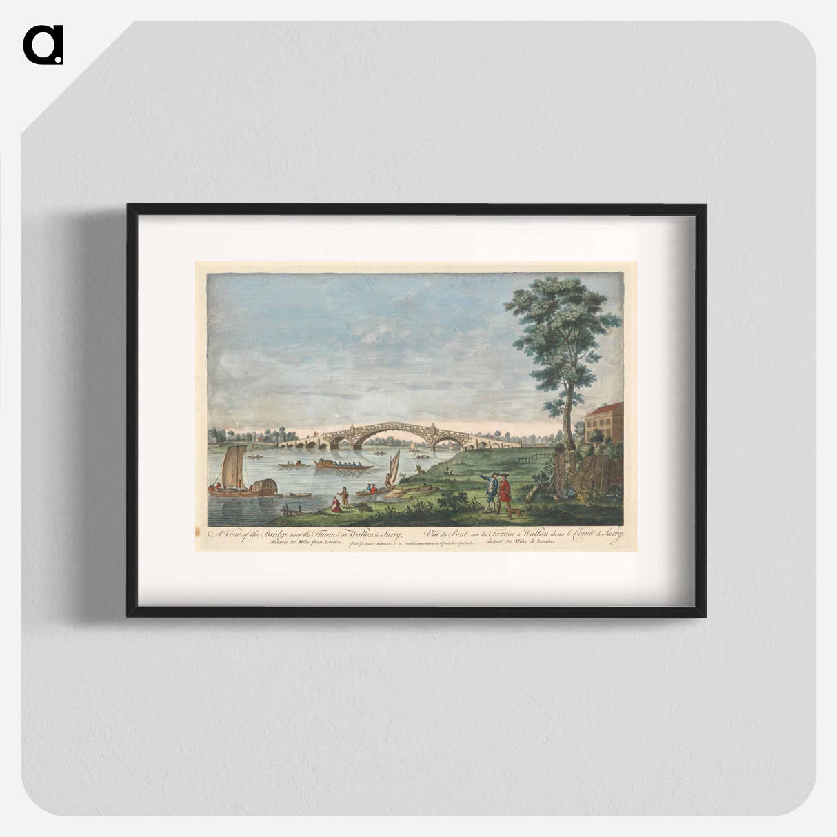 アートポスター-A View of the Bridge over the Thames at Walton in Surry
- イェール大学アートギャラリー Poster.