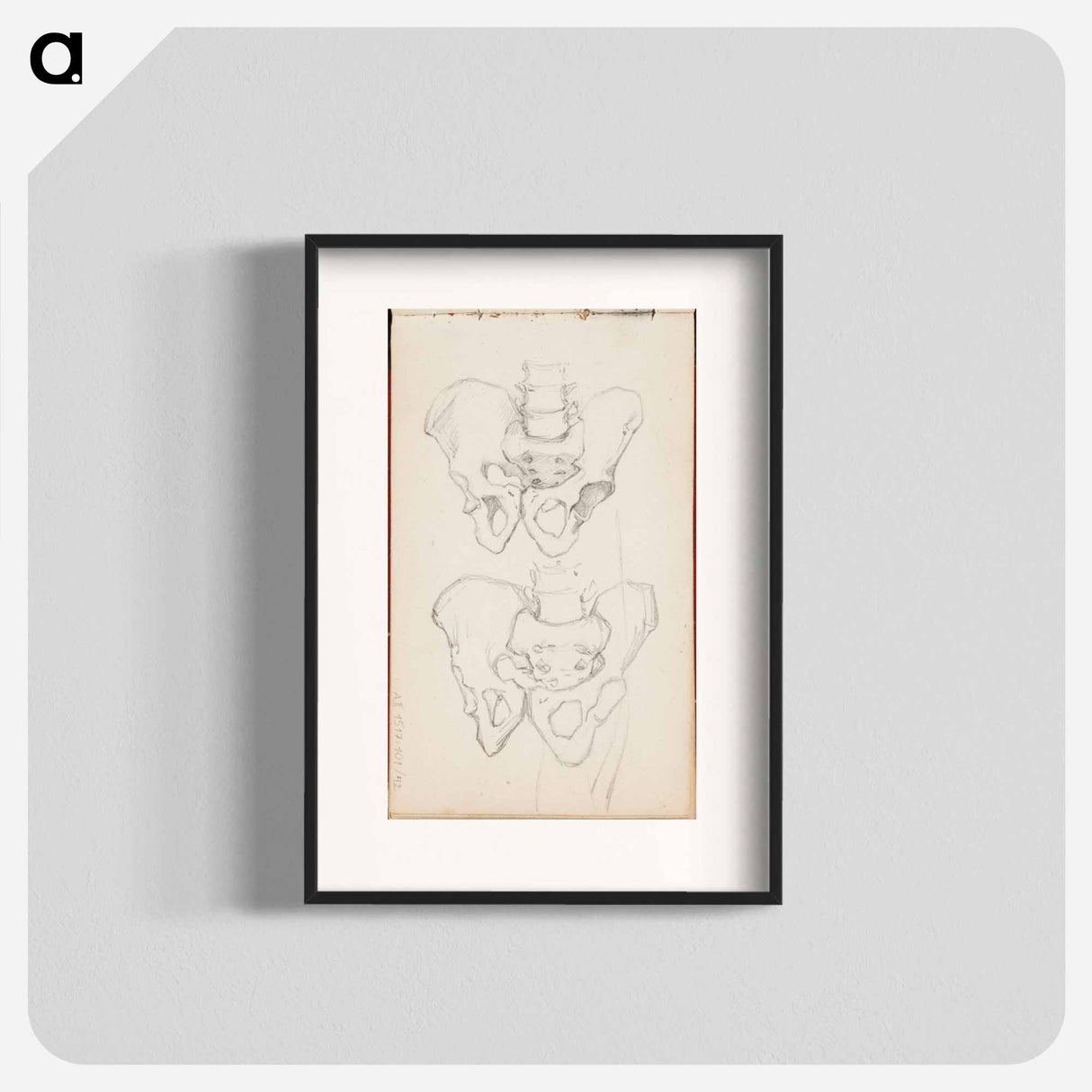 (unknown) part of a sketchbook - アルバート エーデルフェルト Poster.