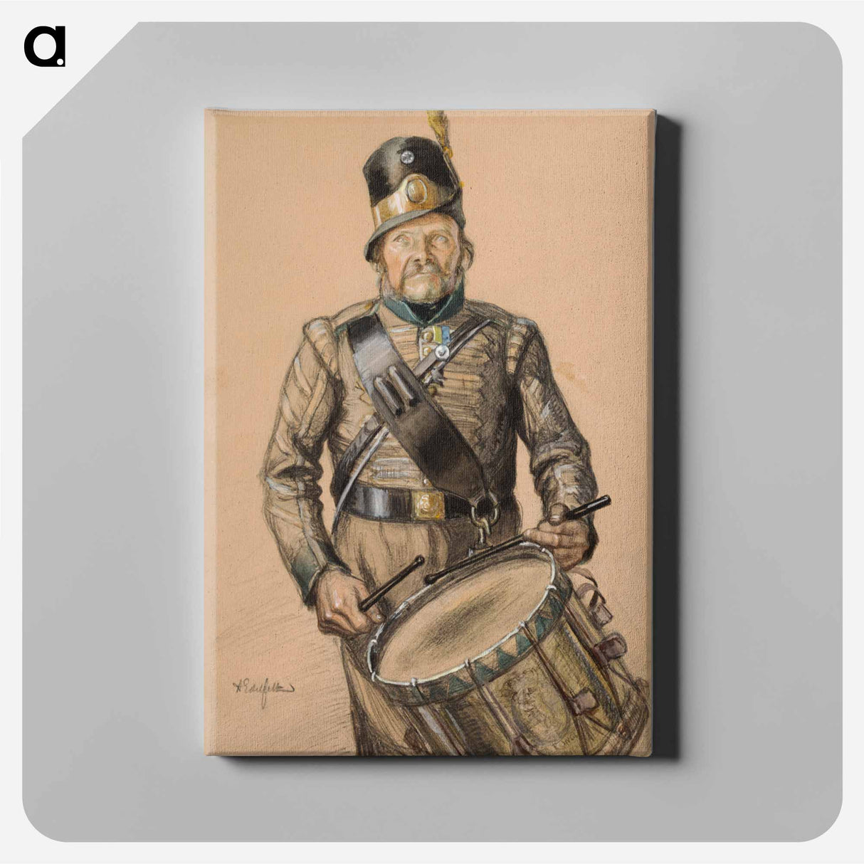 Rumpali nord, vänrikki stoolin tarinain kuvitusta - アルバート エーデルフェルト Canvas.