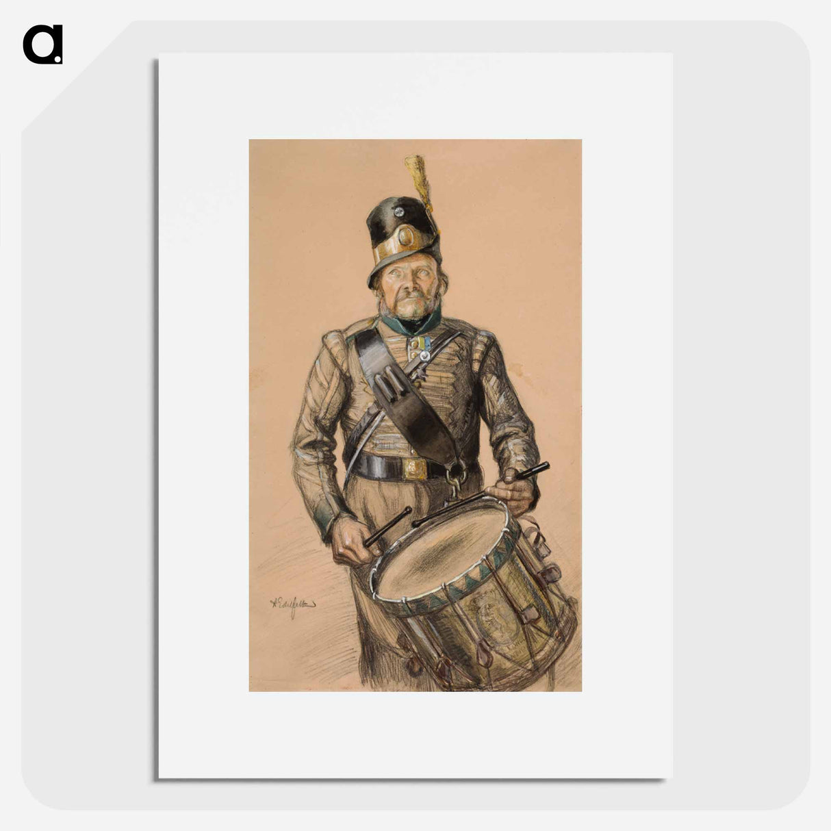 Rumpali nord, vänrikki stoolin tarinain kuvitusta - アルバート エーデルフェルト Poster.